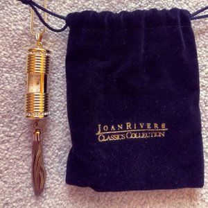 Goldtone "Hidden Timepiece" Capsule Necklace